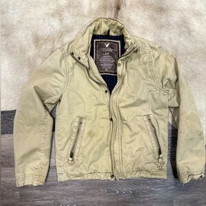 American Eagle Work Jacket Small Lined Shop Chore Vintage Detroit Chore Distress